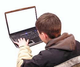 kid on laptop